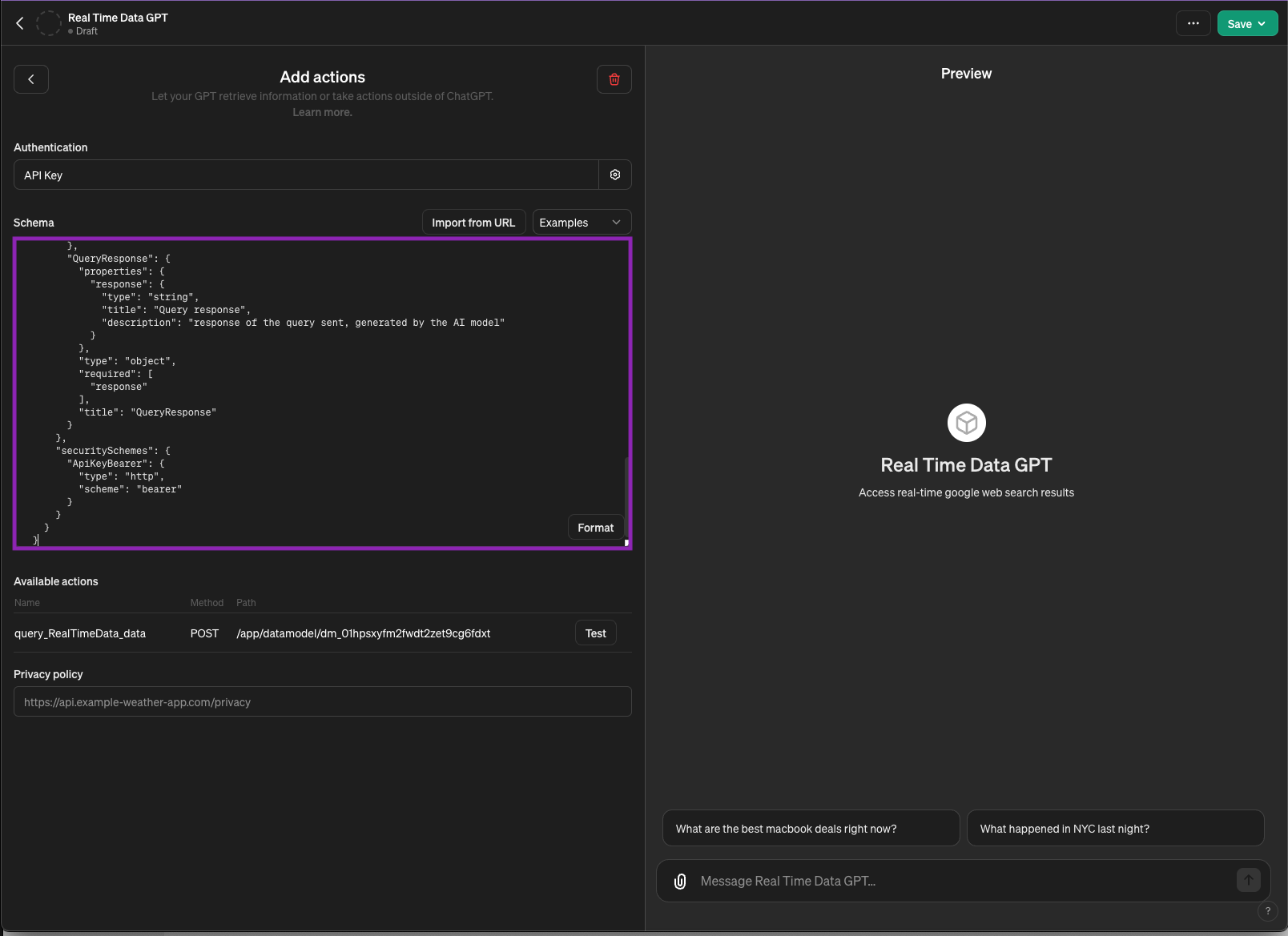 Create GPTs - Dappier API Guide